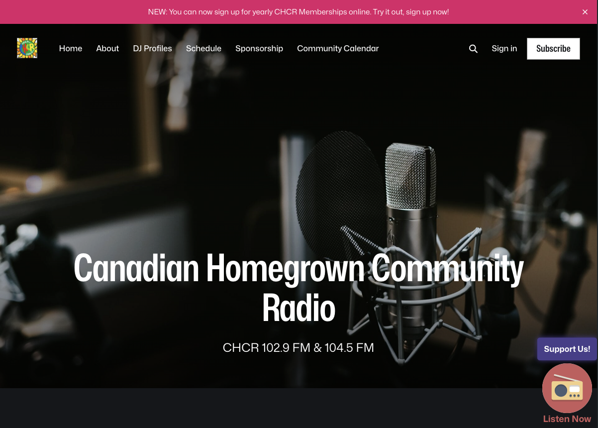 Canadian Homegrown Community Radio